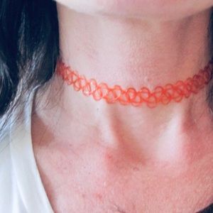 Vintage Orange Choker Necklace. New!!!